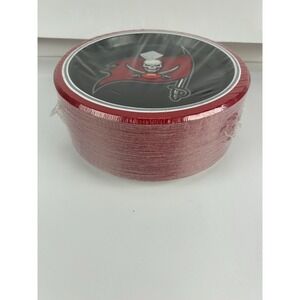 Tampa Bay Buccaneers Paper Plates 85 Count Disposable Party Plates 10 1/16" NEW